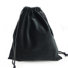 Gray Velour Hair Packaging Bag, saco do curso da peruca do toque macio de 10x15cm
